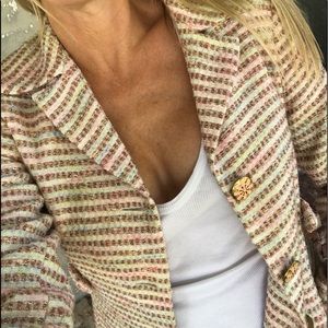 TRINA TURK • Pastels and Metallic Threading Coat